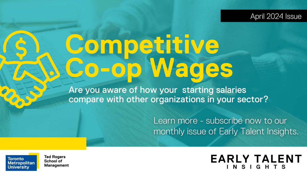 Dive into the numbers: Competitive #Coop Wages! 📊 Are you on par with your sector's starting #salaries? 🔓Unlock the answer in our latest issue of #EarlyTalentInsights - subscribe now and receive the April 2024 issue within the hour: bit.ly/3OnQG8f #CampusHiring