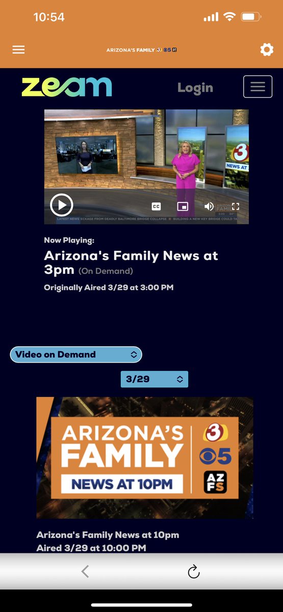 Did you know that you can watch our past newscasts on demand?? It’s a great way to get your News At 3 if you’re not at home in the afternoon. Go to our AzFamily News app, click on Zeam, click on demand and select the date and newscast you’d like to watch. @azfamily