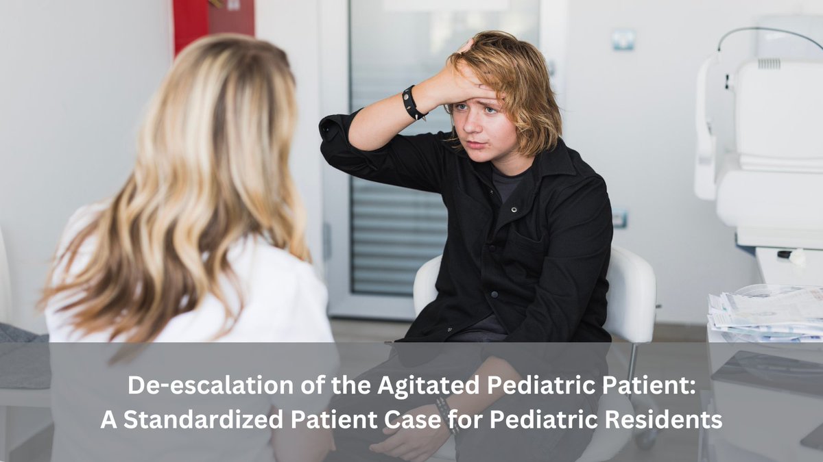 This SP case from @ChildrensPhila @Newark_Beth @HasbroChildrens addresses gaps in pediatric trainees’ knowledge & skills to help them manage acute agitation in pediatric behavioral health patients in the inpatient setting. ow.ly/FroQ50R5QqA #MedEd #MEPFeature