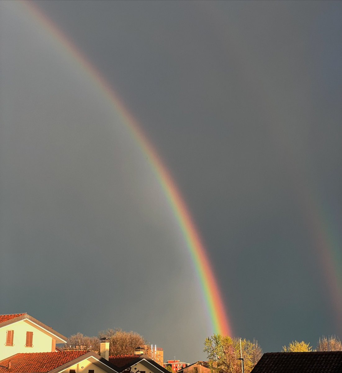 arcobaleno di pasquetta #rainbow #arcobaleno #pasquetta #lombardia