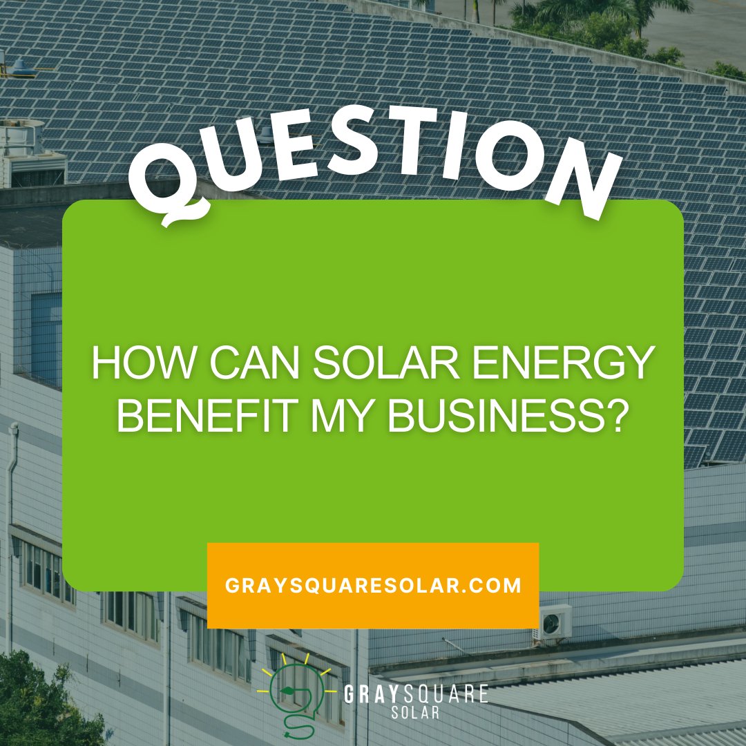 GraySquareSolar's tweet photo. Solar energy can significantly reduce operational costs for businesses, from churches to retail stores. Plus, with GraySquare Solar, your business can also earn through our $500 referral program! Interested in making a smart, sustainable investment?
#solarenergy#solarinphilly https://t.co/W1O5Q8YuIy