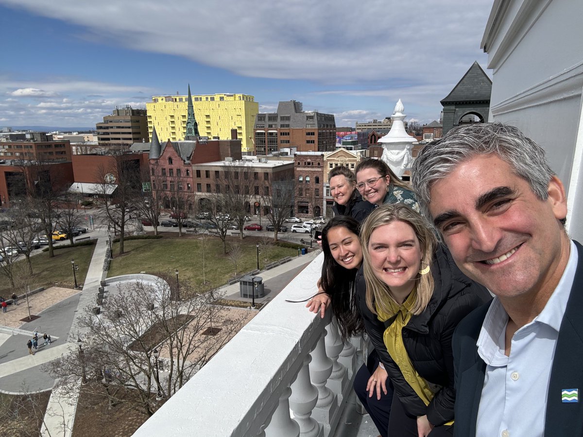 Somehow in 12 years I never made it up to the City Hall clock tower. With the Mayor’s Office (and Kim B who takes care of our buildings) we finally made it to the top today. What a beautiful spot! Happy Reorganization Day #BTV