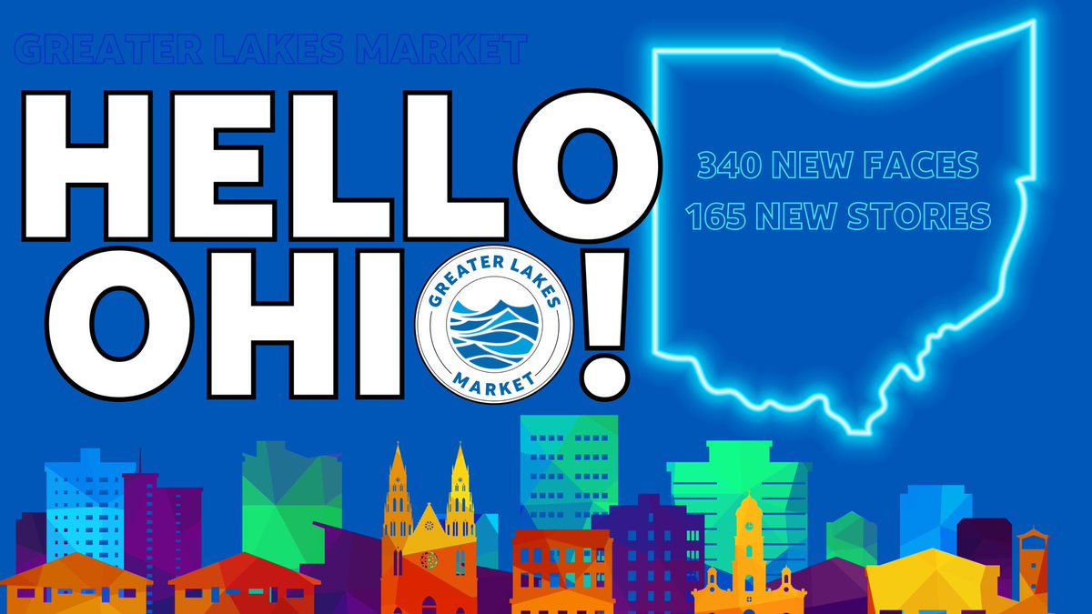 Say Hello to OHIO! 
We are so excited to welcome Ohio into the Greater Lakes Market! We cannot wait to start working together to #WinAsOne
#MakingWaves 
🌊👋💙