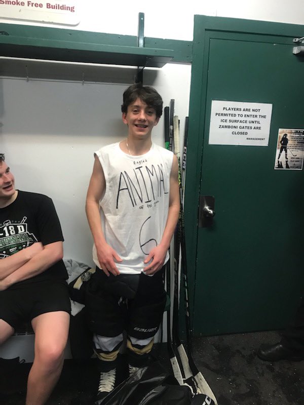 Tough battle against a really strong team for game 1.  We played hard, but came up short.  3-1 Final for Marystown. 
Player of the Game - Sam and ANIMAL of the Game - Drew.  Next up Paradise at 5pm. Go Eagles 🦅!!!