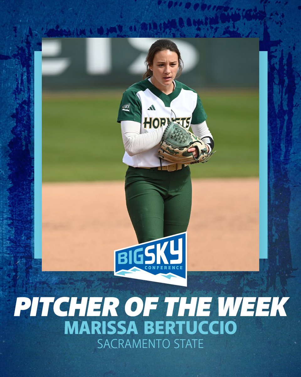 Held her opponents to a .107 batting average 😳

Marissa Bertuccio is your #BigSkySB Pitcher of the Week

#ExperienceElevated