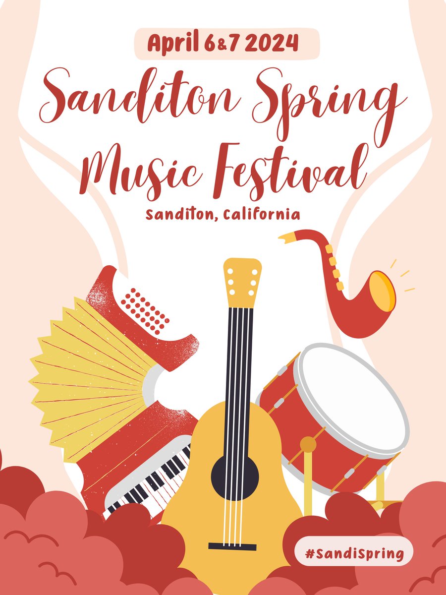 Can you feel the energy in the air along with the blossoms? Sanditon Spring Music Festival, lovingly coined as #SandiSpring, is just around the corner! Townwide with food trucks and stands all around, it's sure to be a rockin' time. 

The musical acts' schedule will debut soon!