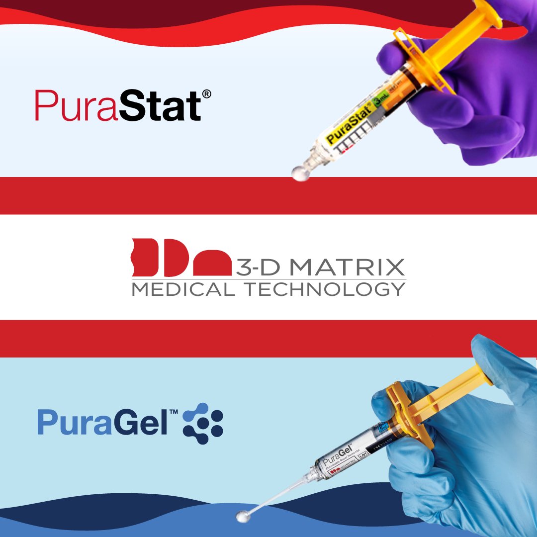 Are you ready to join the movement towards better healthcare, and elevate your patient care standards? That is what #PuraGel and #PuraStat are here to do!
Contact us today (info@3dmatrix.com) for more information on PuraGel (ENT) and PuraStat (GI).
3dmatrix.com