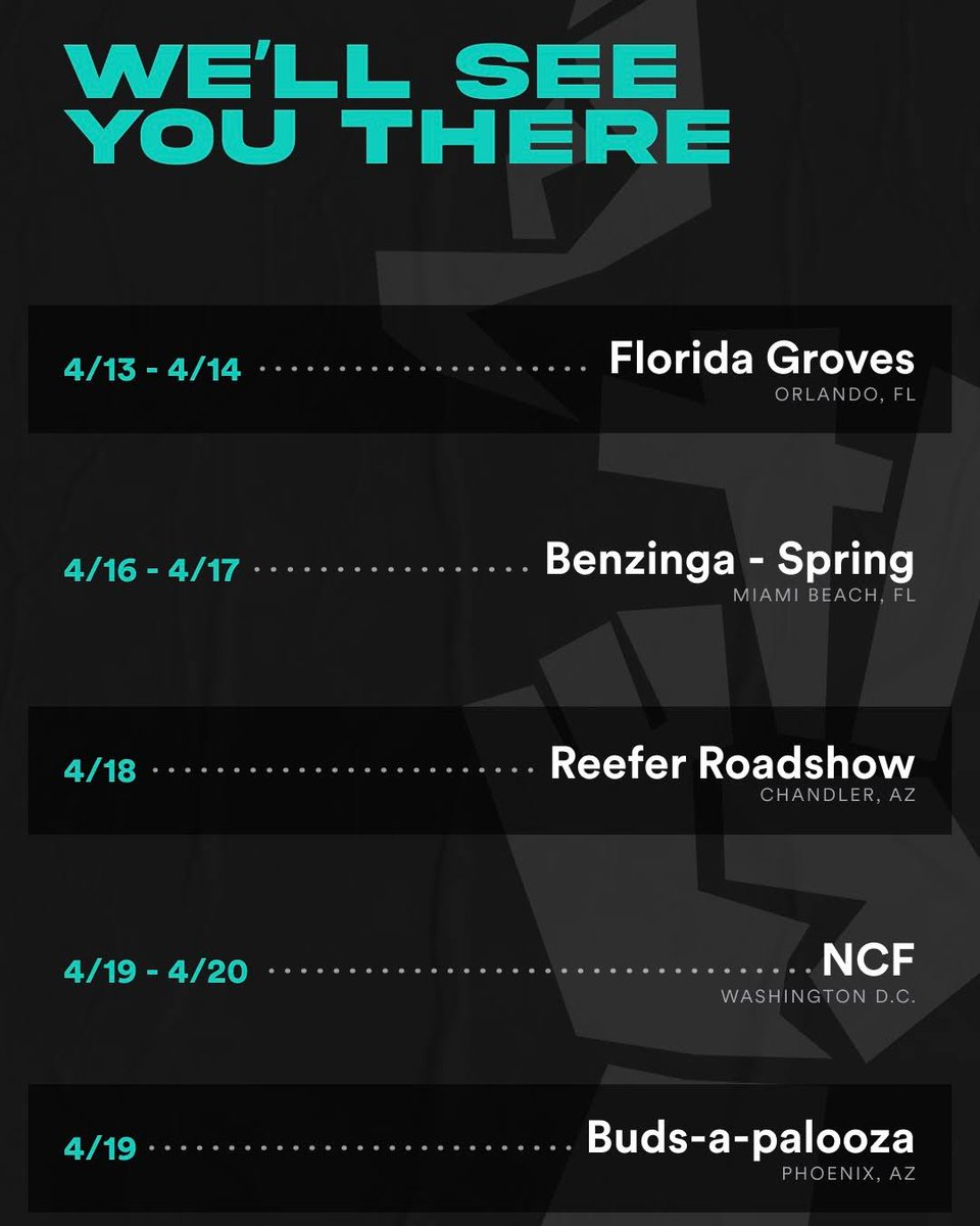 This April, we’re rolling through to a city near you. Come by and say high! We want to see you there.