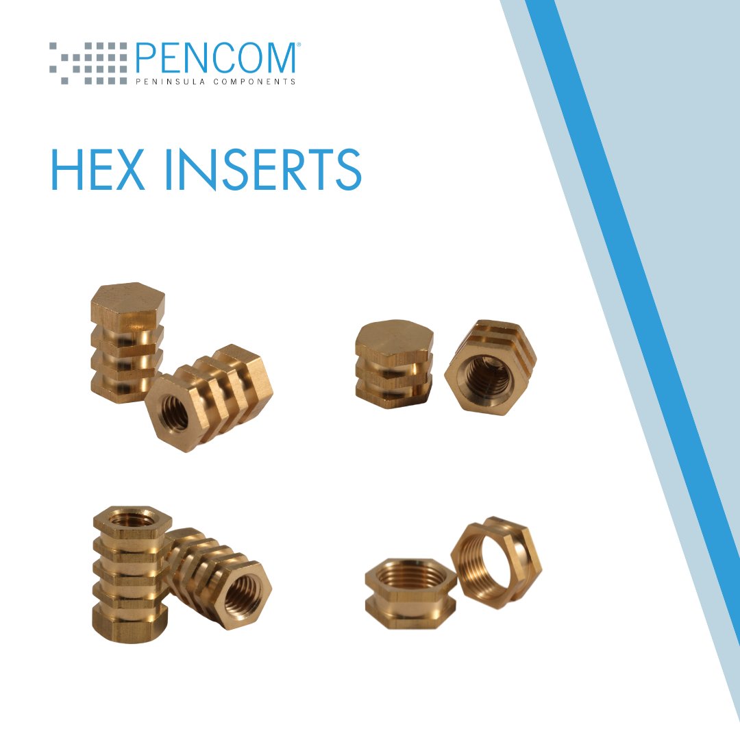 🔹PENCOM Products: HXZ Molded Hex Inserts🔹 Seeking a solution that enhances the durability and reliability of your thermoplastic applications? Look no further than our HXZ Molded Hex Inserts! 🔗pencomsf.com/product/insert… #PENCOM #HexInserts #fasteners #manufacturingmonday