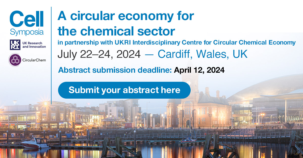 Take a look at what @CellSymposia A circular economy for the chemical sector speakers have published recently and chat with them about their work in Wales, UK. Abstract deadline April 12. #CSCircChem2024 hubs.li/Q02qNRLN0