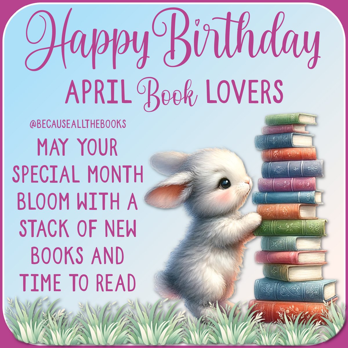 Happy birthday to all of the April book lovers! Were you born this month? Have any book loving friends who were? 

#BecauseAllTheBooks #BookLovers #AprilBirthdays #LoveOfReading #SpringReading