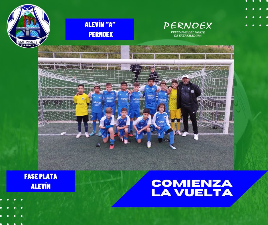 ⚽ COPA ALEVINA FEMENINA GRUPO 2 - COMENZAMOS - 'GLAMPING EL REGAJO'

💙 FASE PLATA ALEVÍN - VUELTA - COMENZAMOS - 'PERNOEX'

💥 FASE ORO BENJAMÍN - VUELTA - COMENZAMOS - 'AUTOCARES QUIJADA'

#PorEllos_PorEllas #LaCopa #FaseOro #FasePlata #SomosAzules #VamosSanmi