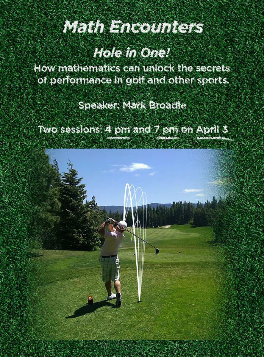 What truth can golf analytics reveal about one of players' most common mantras? How can similar analytics be applied to other sports — and businesses? Join Columbia Business School professor @MarkBroadie for a free lecture offered by MoMath. Register: momath.org/math-encounters.