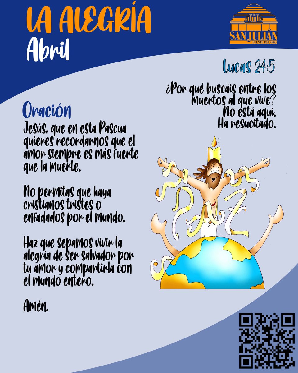 sanjuliancuenca's tweet photo. #12meses #12intenciones #abril #alegría https://t.co/FBGMHau3oc
