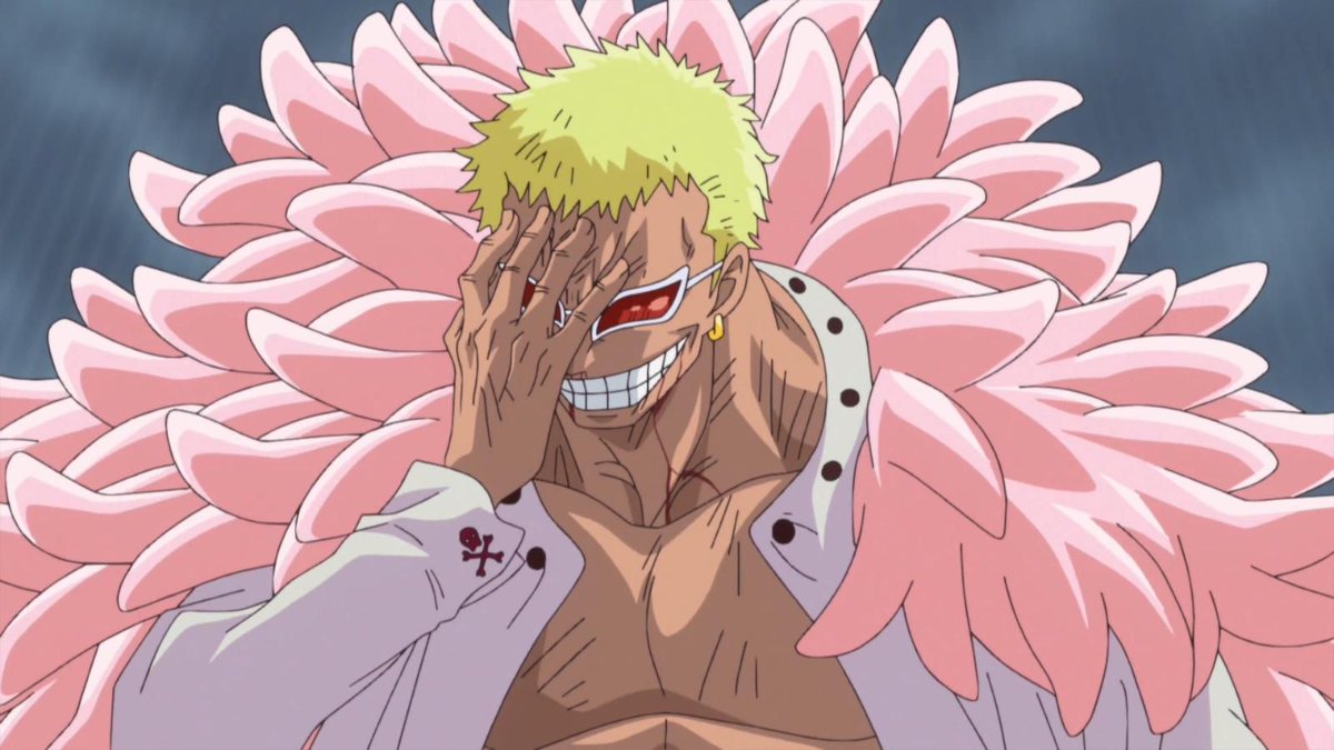 FemiLaTouffe's tweet photo. Est ce qu'on peut tous dire merci à Doflamingo pour le lot de malveillance qu'il nous a envoyer sur Dressrosa.
Seul contre tous, le gars a pas lâché le morceau et voulait a tout prix voir le monde brulé. 
Pour avoir des arcs légendaires il faut des ennemies légendaires ! https://t.co/Fa81jdAXru