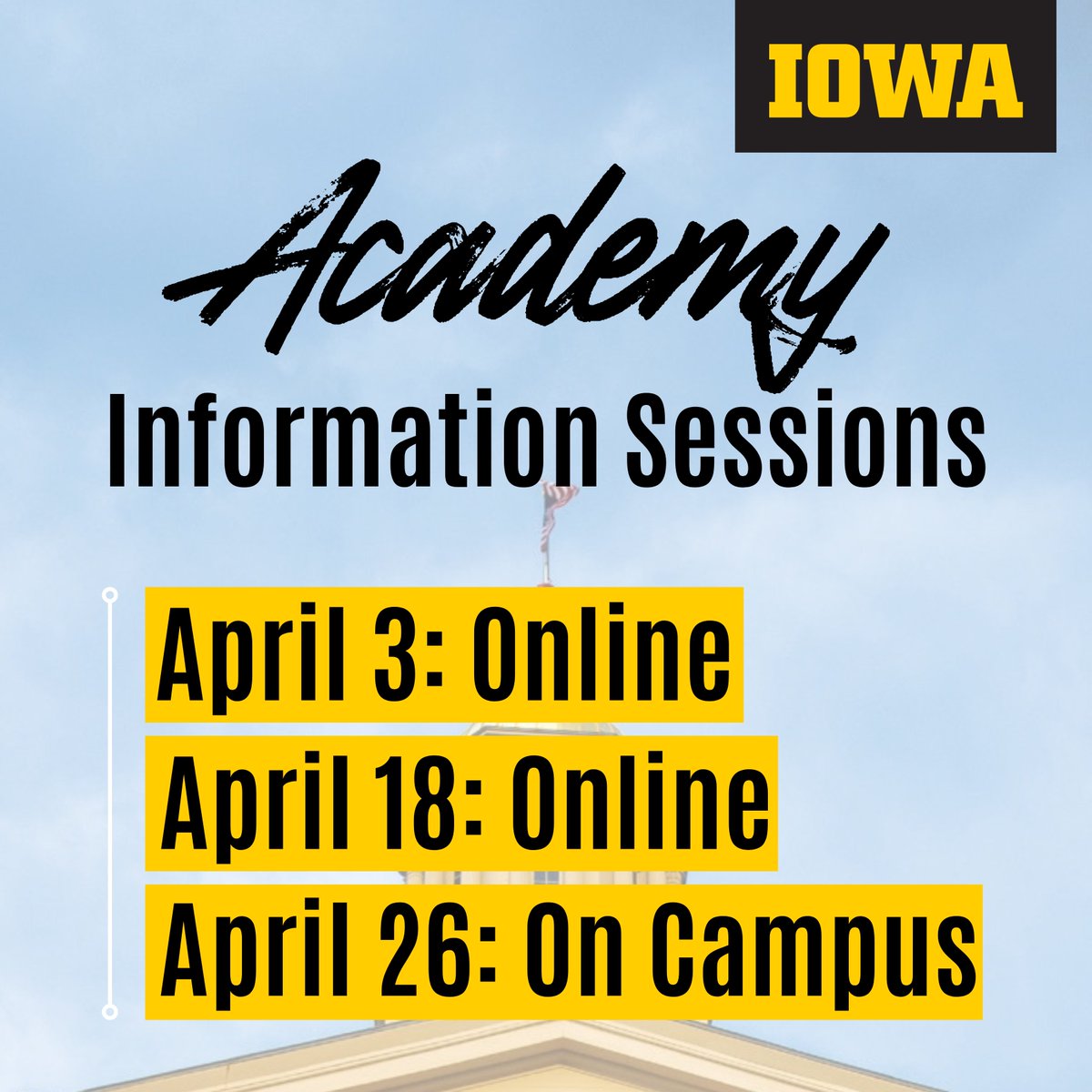 Are you interested in learning more about the Bucksbaum Early Entrance Academy or the Academy for Twice-Exceptionality? We are hosting free information sessions on April 3, April 18, and April 26. Visit belinblank.org/academy/ and belinblank.org/2eacademy/ for more information!