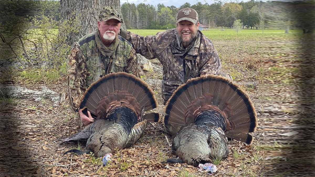RickAndBubba's tweet image. Rick bagged his first turkey this weekend with a little guidance from Garry!!! 

Check out the video from the hunt 
(produced by SawBriar)

Rick &amp;amp; Garry Go Turkey Hunting

⬇⬇⬇WATCH VIDEO⬇⬇⬇
youtu.be/9GvpqZx4nu8

@bigvox @RickAndBubba
#Spurmaster #2inch
