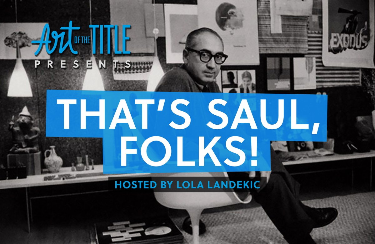 Starting next month, Art of the Title will be hosting a new series at Toronto's @HotDocsCinema called That's Saul, Folks! focused on the film work of famed graphic designer Saul Bass
hotdocs.ca/whats-on/cinem…