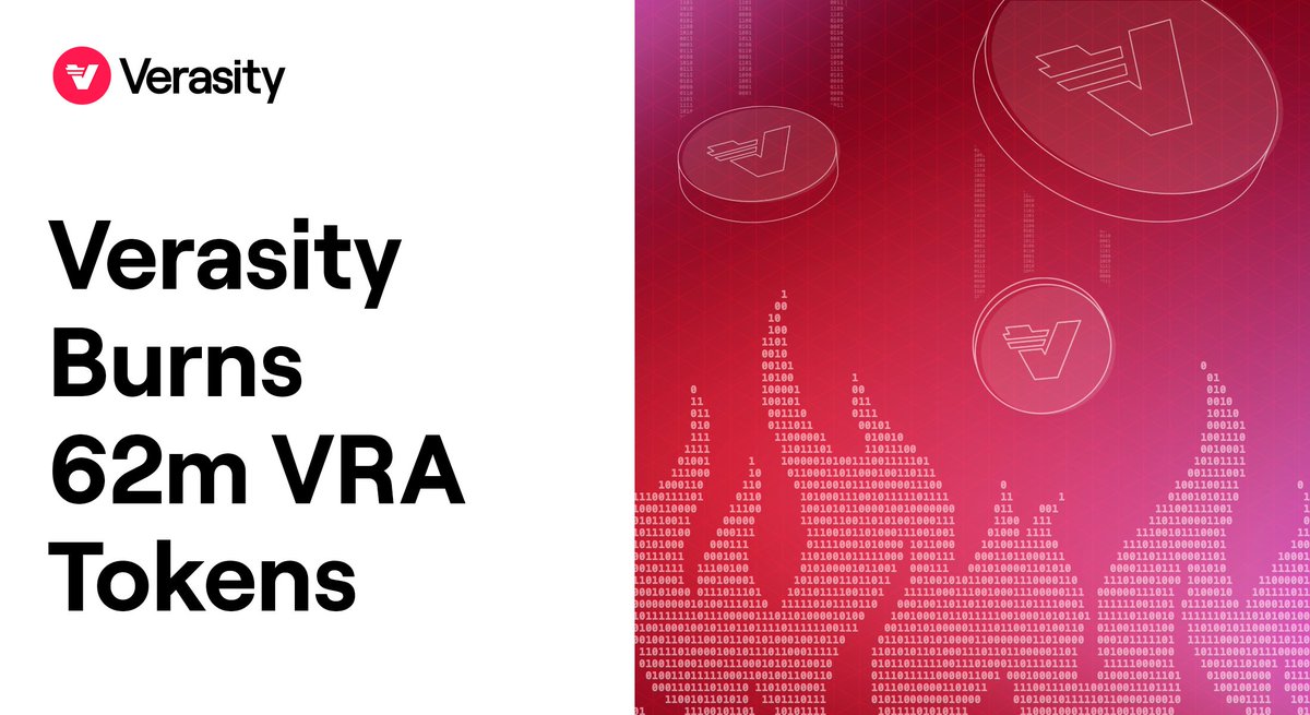 Verasity burns 62m $VRA for Q1 2024 🔥 

Find the burn transaction on Etherscan here: 

etherscan.io/tx/0x1d31ff298…