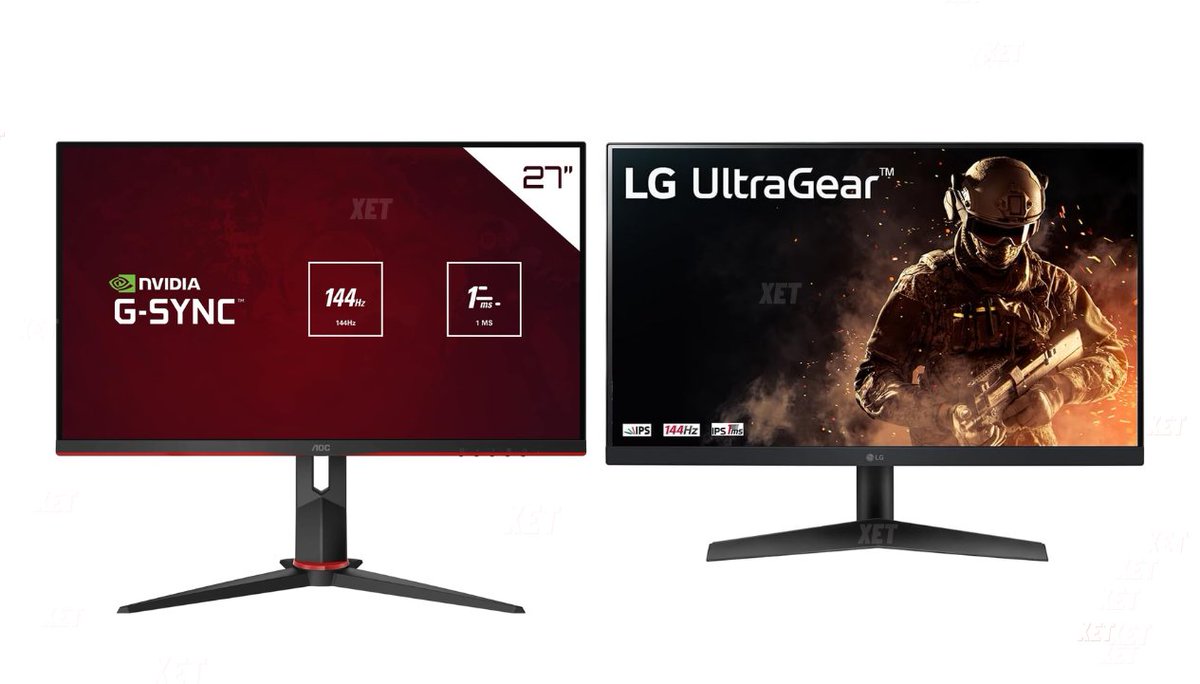 AOC HERO OU ULTRAGEAR? 🖥 Monitor AOC Hero 27' 144hz 1ms IPS 💵 R$ 890,10 no Pix ou Boleto 🔗 amzn.to/43INBpI 🖥 Monitor LG UltraGear 24' 144hz 1ms IPS 💵 R$ 829,90 em até 10x 🔗 amzn.to/49gTdsl