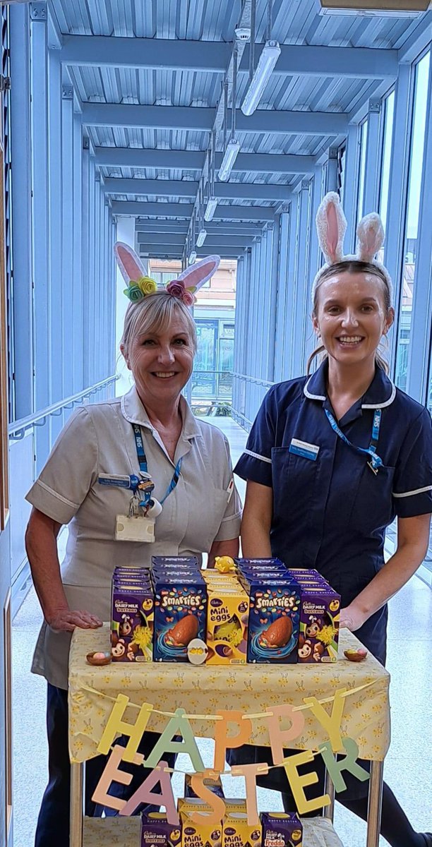 A special Easter delivery on Robert Hadfield 4. A big thank you for all the team’s effort to make Easter bank holiday a little easier for our patients. 🐣
