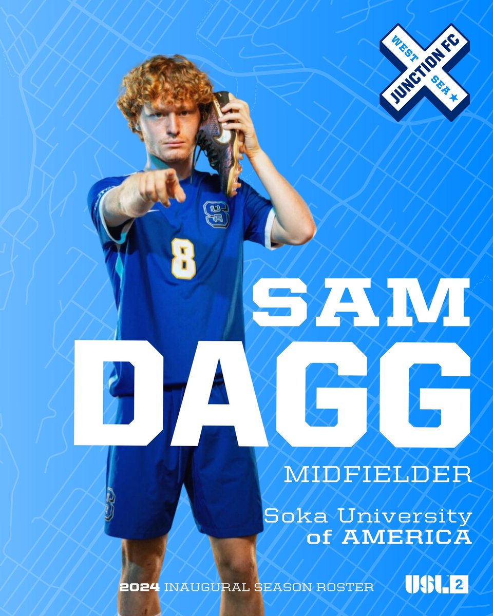 ws_junctionfc's tweet image. Welcome to Junction FC, West Seattle's own Sam Dagg! Sam joins as a midfielder from Soka University of America. A West Seattle High School alum, Sam captained the Wildcats during his Senior season. Welcome home, Sam!

#WalkAllWays #JunctionFC #USL2