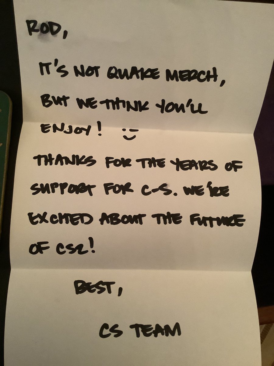 much gratitude to the CS team at Valve for the care package, you sure know how to make a guy feel special