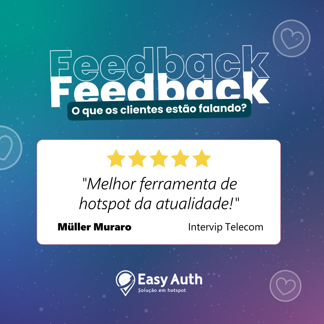 easy_auth's tweet image. ✨👨‍⚖️ O nosso parceiro Müller Muraro, da Intervip, deu o veredito: a Easy Auth é a melhor ferramenta de hotspot da atualidade!

⭐⭐⭐⭐⭐ Quanta honra! Continuaremos trabalhando com excelência para manter esse nível de satisfação.

#wifimarketing #easyauth #hotspot #makeiteasy