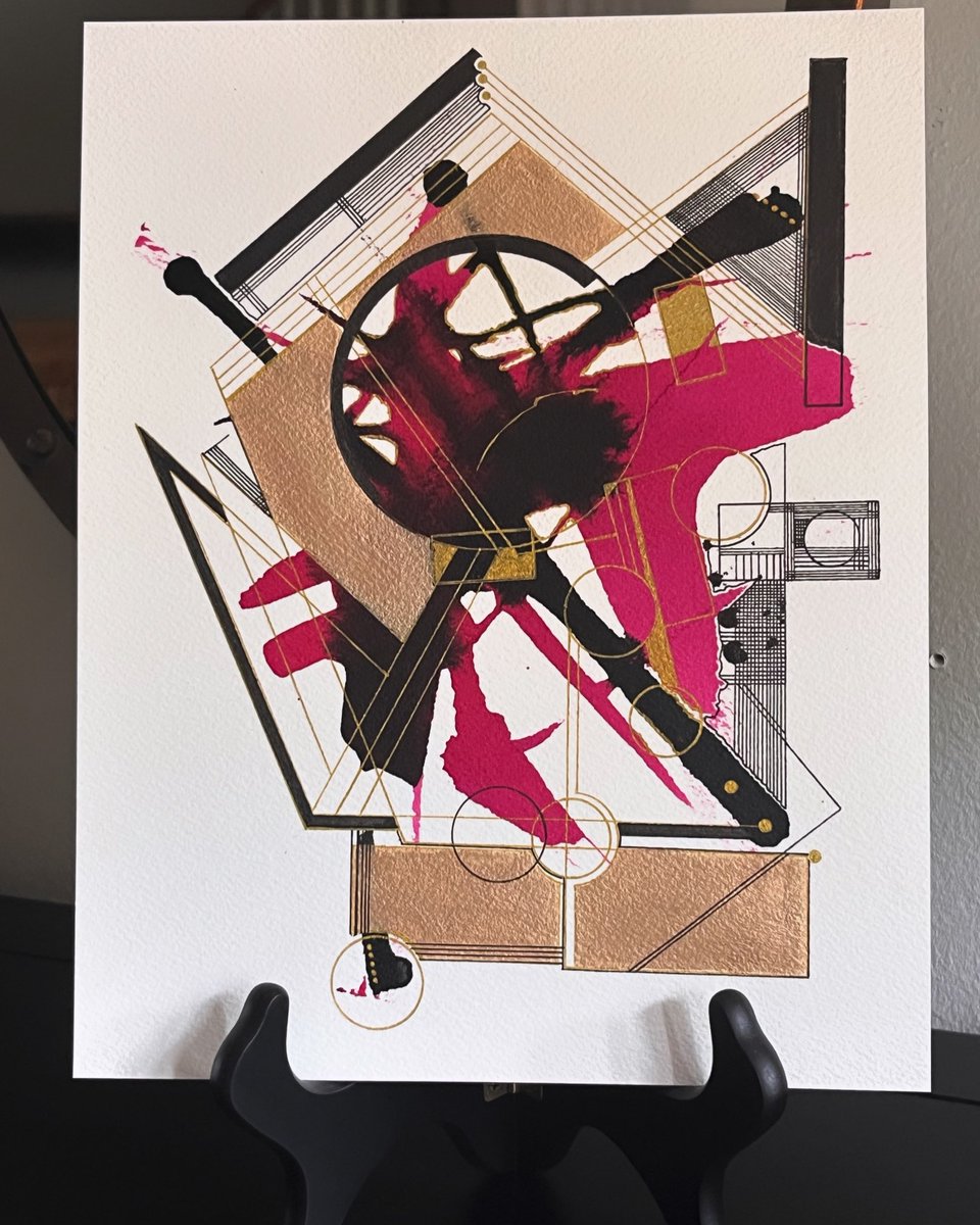 Mixed media abstract