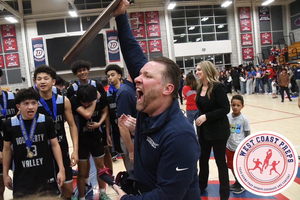 Dougherty Valley showed its championship DNA with a magical run to the Division I NCS title that no one saw coming. Our Bay Area basketball coach of the year Mike Hansen put on a masterclass. Congratulations coach! @mikehansen214 Read: westcoastpreps.com/bay-area-boys-…