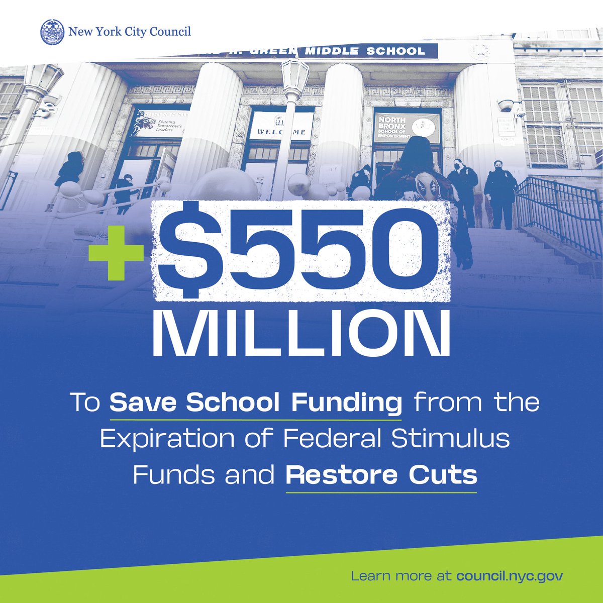 Education for young people at all levels is one of the best investments we can make for the success of families and the future of our state, but our schools are facing the expiration of significant federal stimulus funds.

We must increase our commitment to these vital programs.