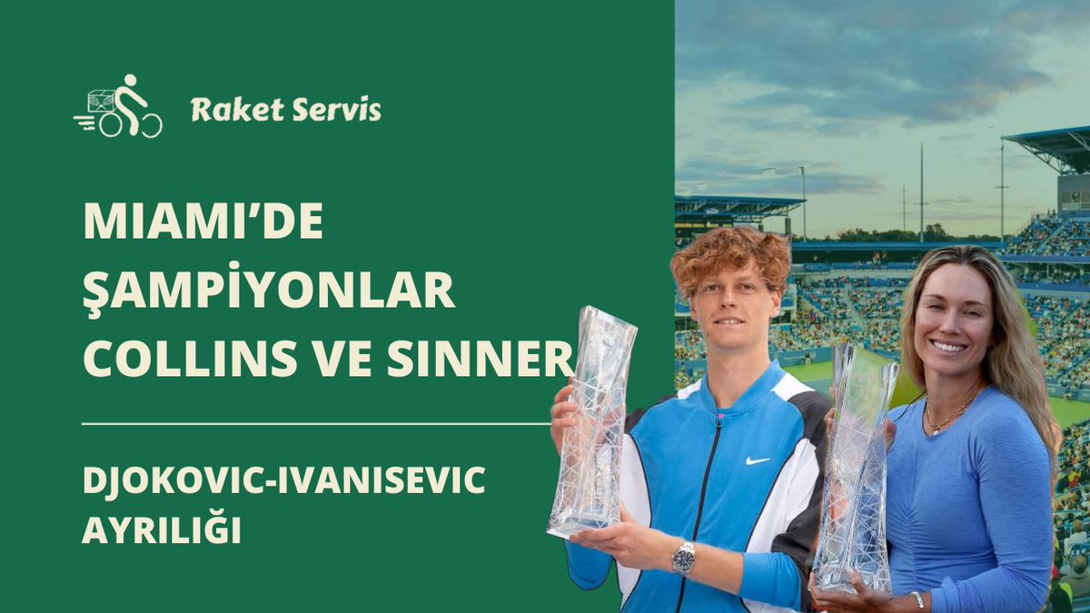 YENİ BÖLÜM! 🚨 Miami’de iki yeni şampiyon var: Son sezonunda süper hikayeler yazan Danielle Collins ve son ayların en formda ismi yeni dünya 2 numarası Jannik Sinner. Turnuvada öne çıkan diğer isimleri ve Djokovic-Ivanisevic ayrılığını konuştuk. Buyrun: youtu.be/7zN0sezZ01c?si…