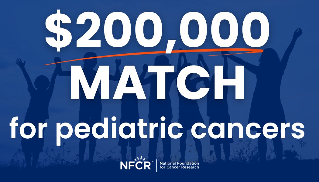 National Foundation for Cancer Research (@nfcr) on Twitter photo This is no April Fools, we are excited to announce a $200,000 match program for pediatric cancer research in collaboration with the <a href="/RallyFoundation/">Rally Foundation for Childhood Cancer Research</a> for the month of April!
#Makecurespossible #nfcr #research #pediatriccancer #cancer #cancerresearch #nonprofit #makeadifference This is no April Fools, we are excited to announce a $200,000 match program for pediatric cancer research in collaboration with the <a href="/RallyFoundation/">Rally Foundation for Childhood Cancer Research</a> for the month of April!
#Makecurespossible #nfcr #research #pediatriccancer #cancer #cancerresearch #nonprofit #makeadifference