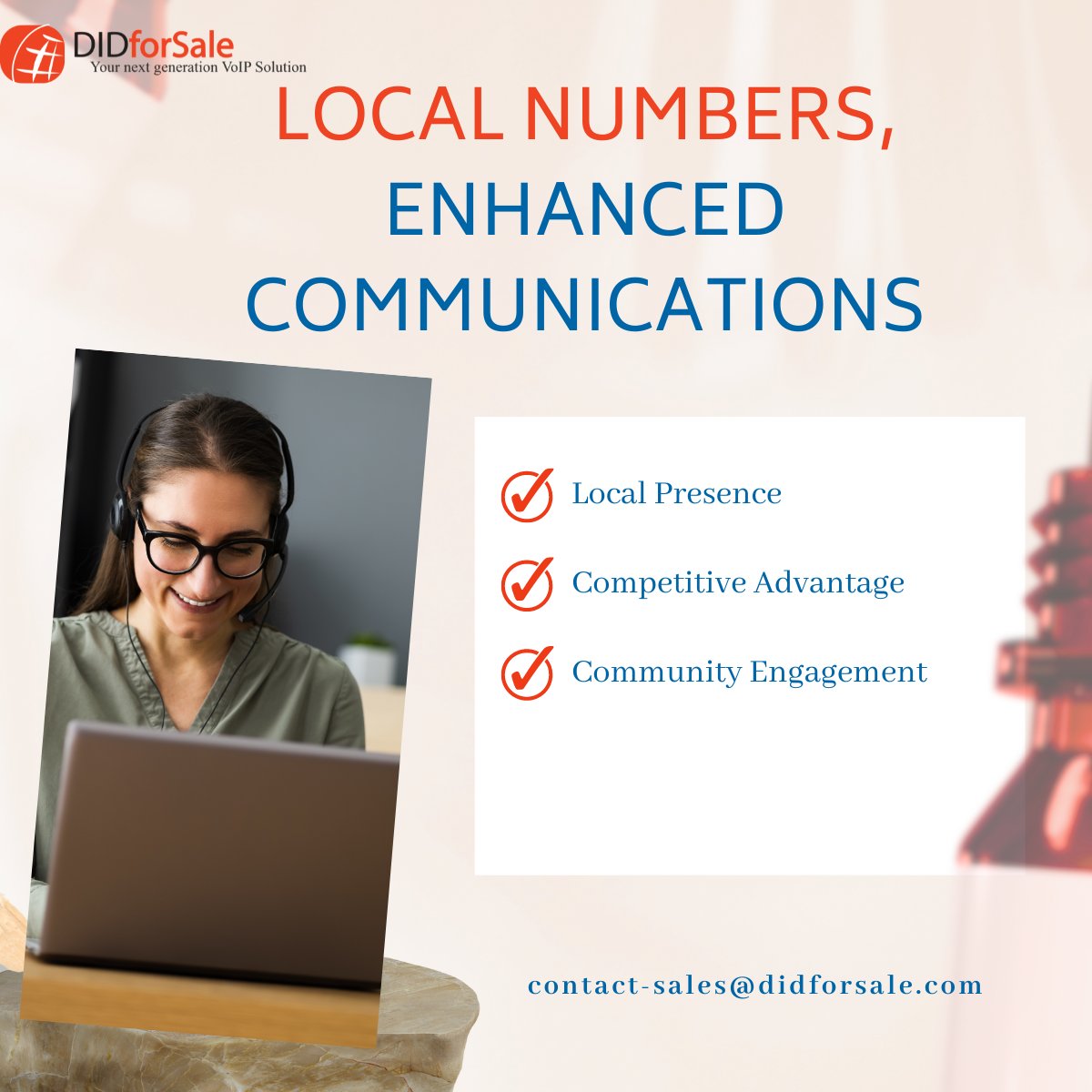 didforsale's tweet image. Boost your business with local numbers! Enhance trust and accessibility nationwide with DIDforSale. #LocalNumbers #DIDforSale
didforsale.com/products/local…