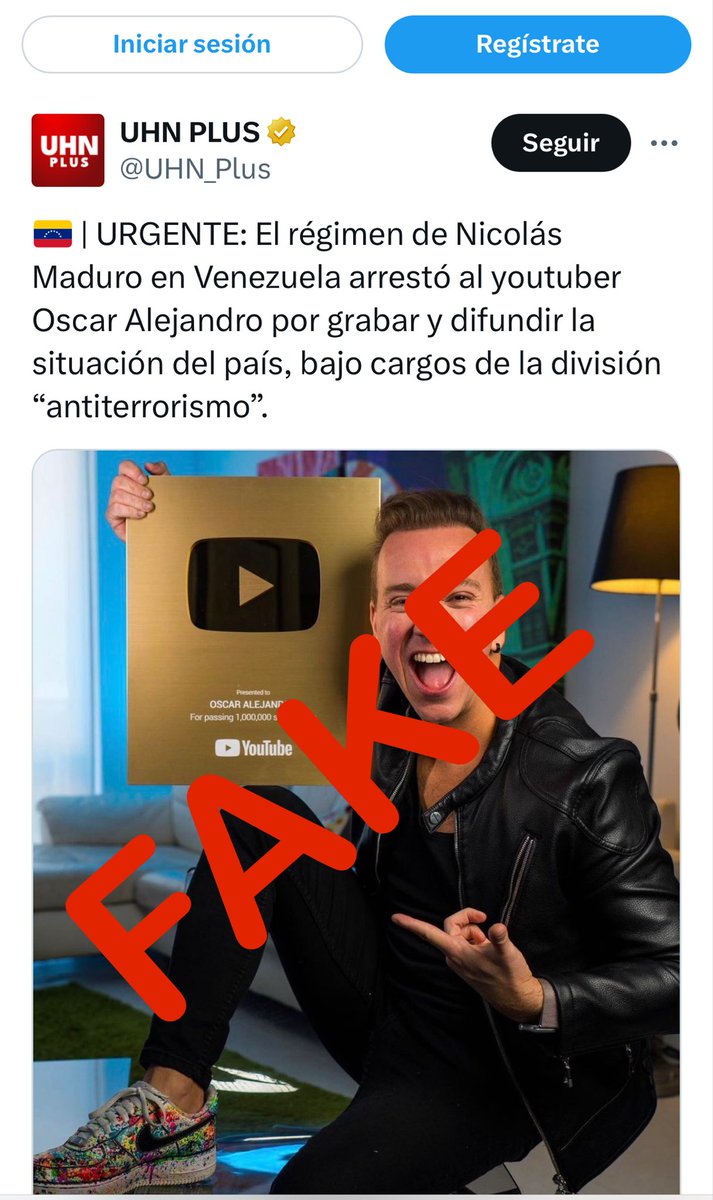 luchaalmada's tweet photo. La solidaridad automática los lleva a atentar contra la verdad y a encubrir hechos  públicos que constituyen delitos, como la incitación al terrorismo. Este es el video que @UHN_Plus no quiere que sus seguidores vean en función de posicionar su falaz narrativa. https://t.co/wiZbcwztq3