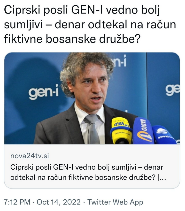 👇Tako kot vemo vsi,ki smo kdaj odprli bančni račun v kateri koli banki: "SE ODPIRA BANČNI RAČUN V PRISOTNOSTI OSEBE IN Z USTREZNO IDENTIFIKACIJO", kot je potrdil tudi Reiffeisen iz Bukarešte, ki je za mednarodnega kriminalca Robija Goloba odbrl bančni račun za nakazila iz GEN-I.