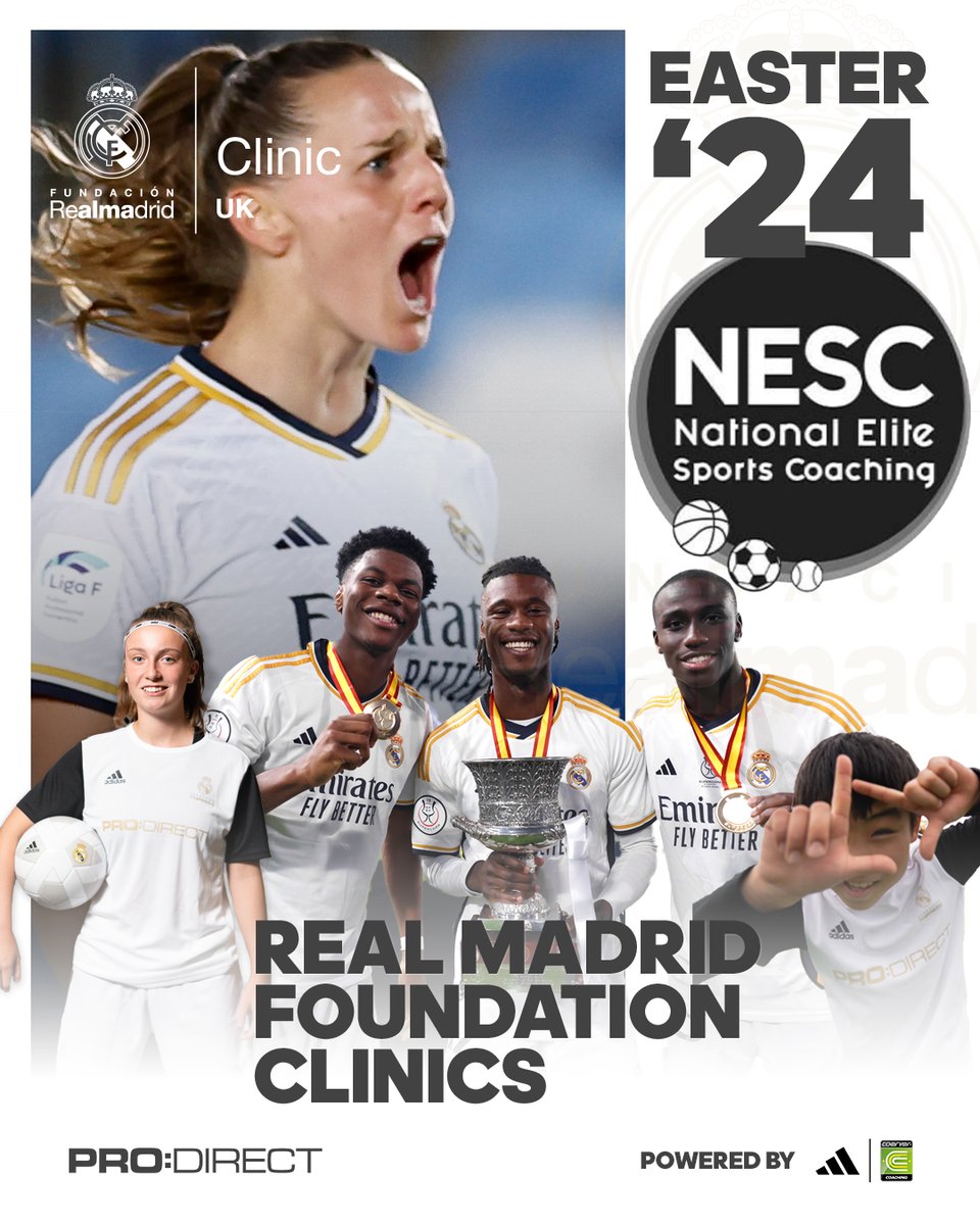 LisaMcG74208646's tweet photo. NESC are offering Real Madrid Foundation Clinics in 2024!
A Priority Booking 8th April Billingham 9-3pm #PlayTheRealWay
Book📷 https://t.co/CJFvJxsbaY
#footballcamp @Synthonia @stockton_townfc @thornaby_fc @WynyardFC https://t.co/t5g1URS0rY