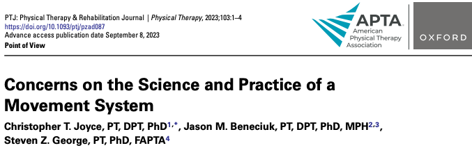 PTJ: Journal of APTA tweet media