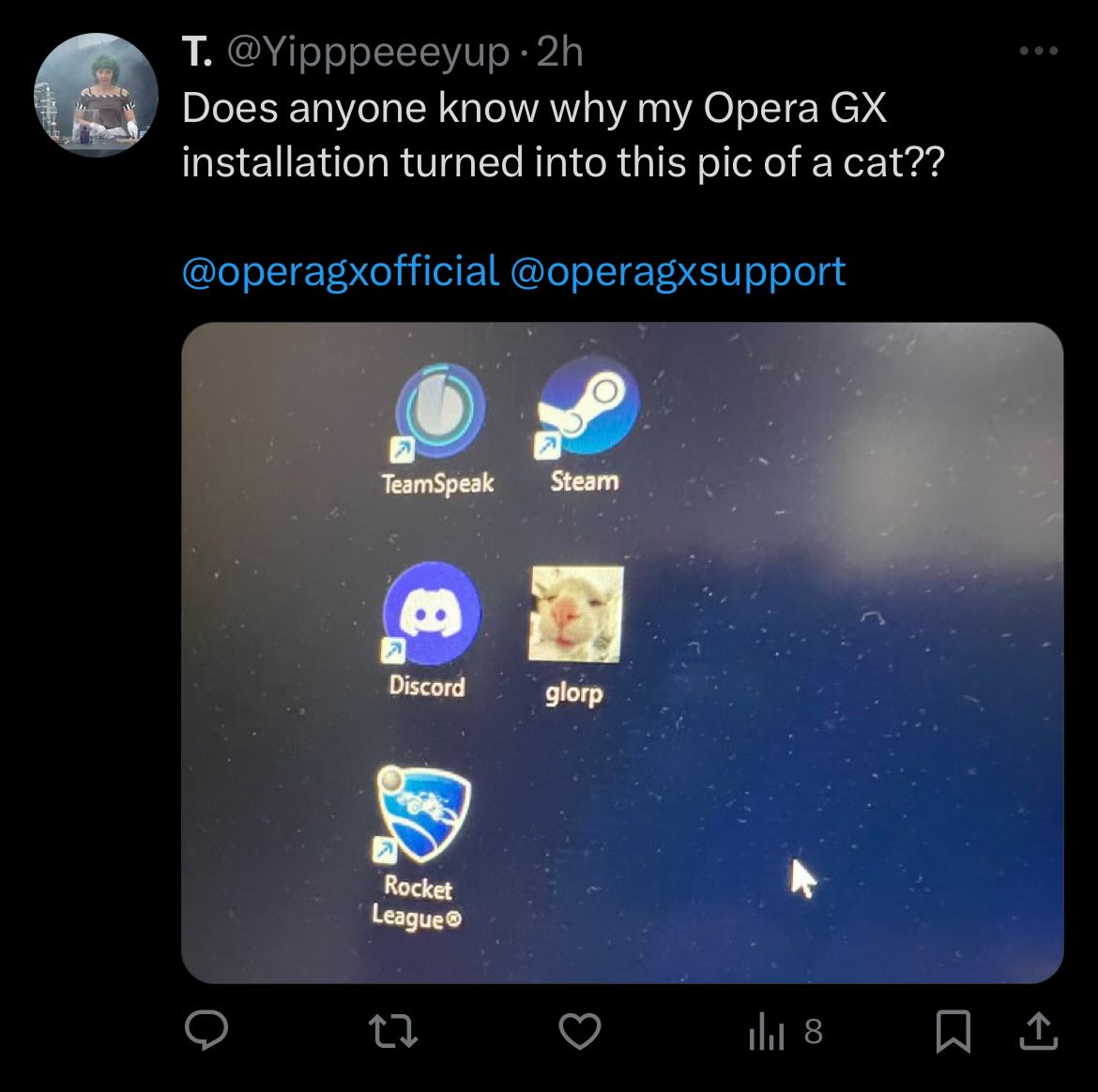 operagxofficial's tweet image. got one