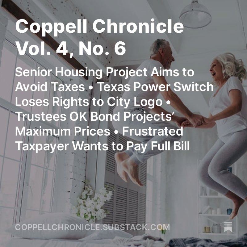 The top story in this week’s edition of the Coppell Chronicle inspired this comment from a subscriber: “If the City Council members vote to allow this to happen, they should all be recall petitioned or be crushed at the next election. This is nothing short of insane for locals.”