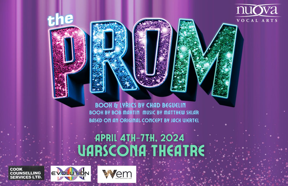 'I just wanna dance with you': NUOVA Vocal Arts goes to The Prom, the Broadway musical that is. And 12thnight talks to directors Kim Mattice Wanat and Brett Dahl for this PREVIEW: tinyurl.com/mr3kjan7 @nuovavocalarts #YEGtheatre #YEGarts #YEG @VarsconaTheatre