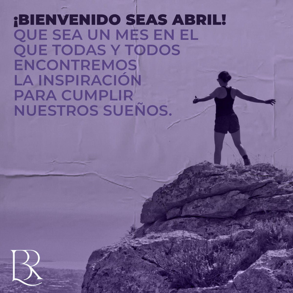 ¡Que sea un gran inicio de mes para todas y todos!
Iniciamos el cuarto mes de este 2024 y hoy es un gran día para comenzar todo aquello que hemos postergado. 
¡Vamos a la conquista de nuestros sueños!