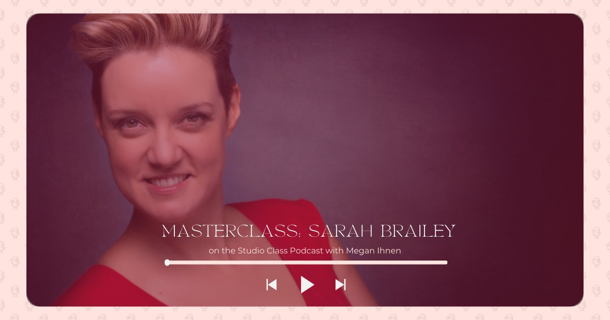 Had the most amazing chat with the incomparable soprano Sarah Brailey on the latest Masterclass episode of the Studio Class Podcast! She shared some incredible insights and her talent and grace are simply mesmerizing. studioclass.fireside.fm/114! #StudioClassPodcast #SarahBrailey