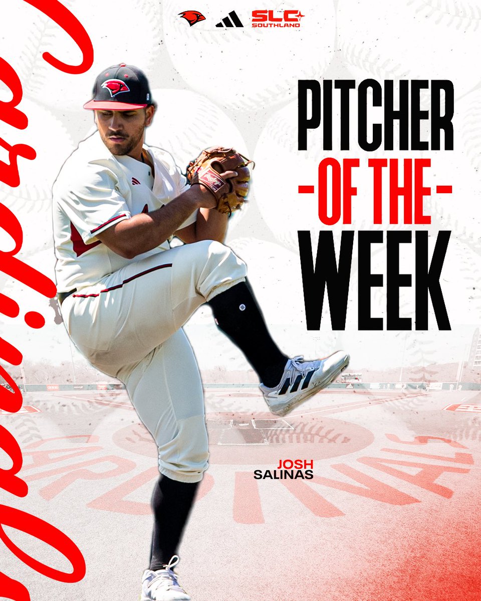 Congratulations to Josh Salinas for being named the Jersey Mike’s @southlandsports Pitcher of the Week #TheWord