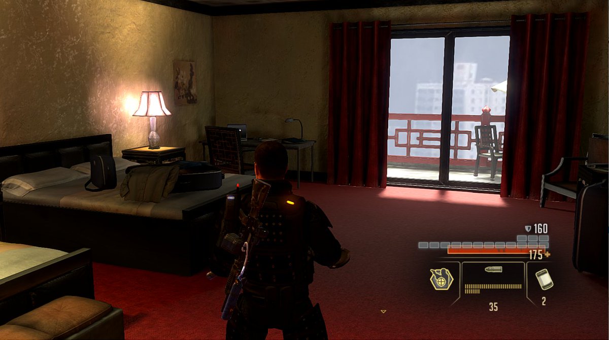 xcompr's tweet image. Taiwan safehouse sucks but at least the hotel room&apos;s nice. Even got an electric toothbrush, haha #alphaprotocol