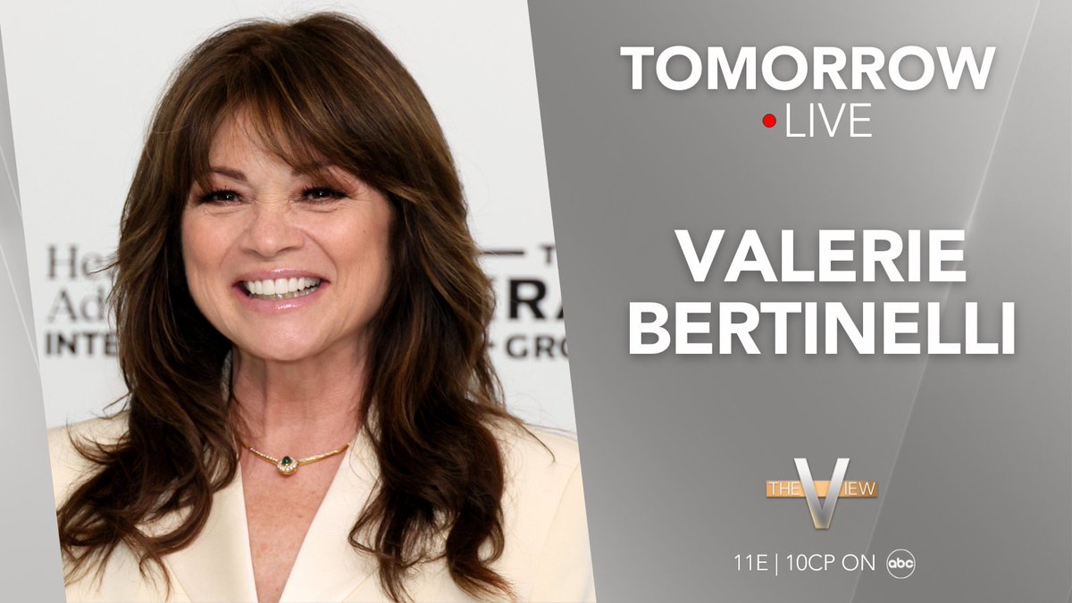 TOMORROW: Valerie Bertinelli (@Wolfiesmom) joins us LIVE to talk about her new cookbook, 'Indulge: Delicious and Decadent Dishes to Enjoy and Share'!