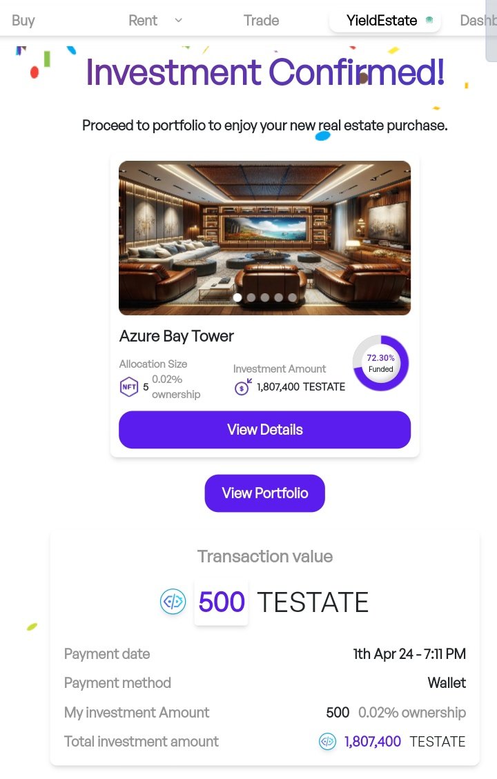 Alhajin_Birni's tweet photo. #Codedestate launched the first fractionalized ownership pools 3 days ago on https://t.co/U4iDvZ8Ze0 through $TESTATE & the 1st 3 pools were funded within 2 hours.
✅ 26K+ Claimants
✅ 81M+ TESTATE
✅ 2.25M TESTATE Fractionalized property funded
3 additional pools are now open. https://t.co/McOfuqZeKs