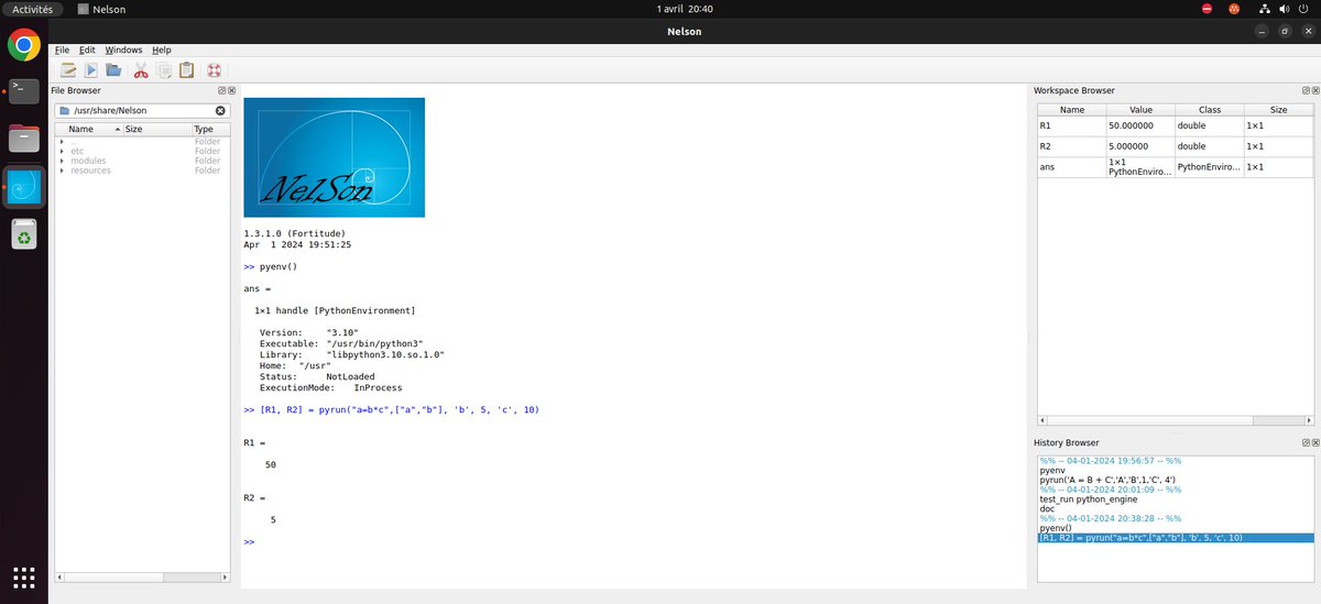 Nelson_software's tweet photo. Nelson #Snapcraft version available for all #Linux platforms with #Python support by default
#stem #Engineering #HPC #DataScience #DataAnalysis #scientific #coding #OSS #Numerical #Computation #Simulation #AltairEDU #GNUoctave #scilab #matlab
https://t.co/faYIwxsBZM https://t.co/mxtsJrZFFM