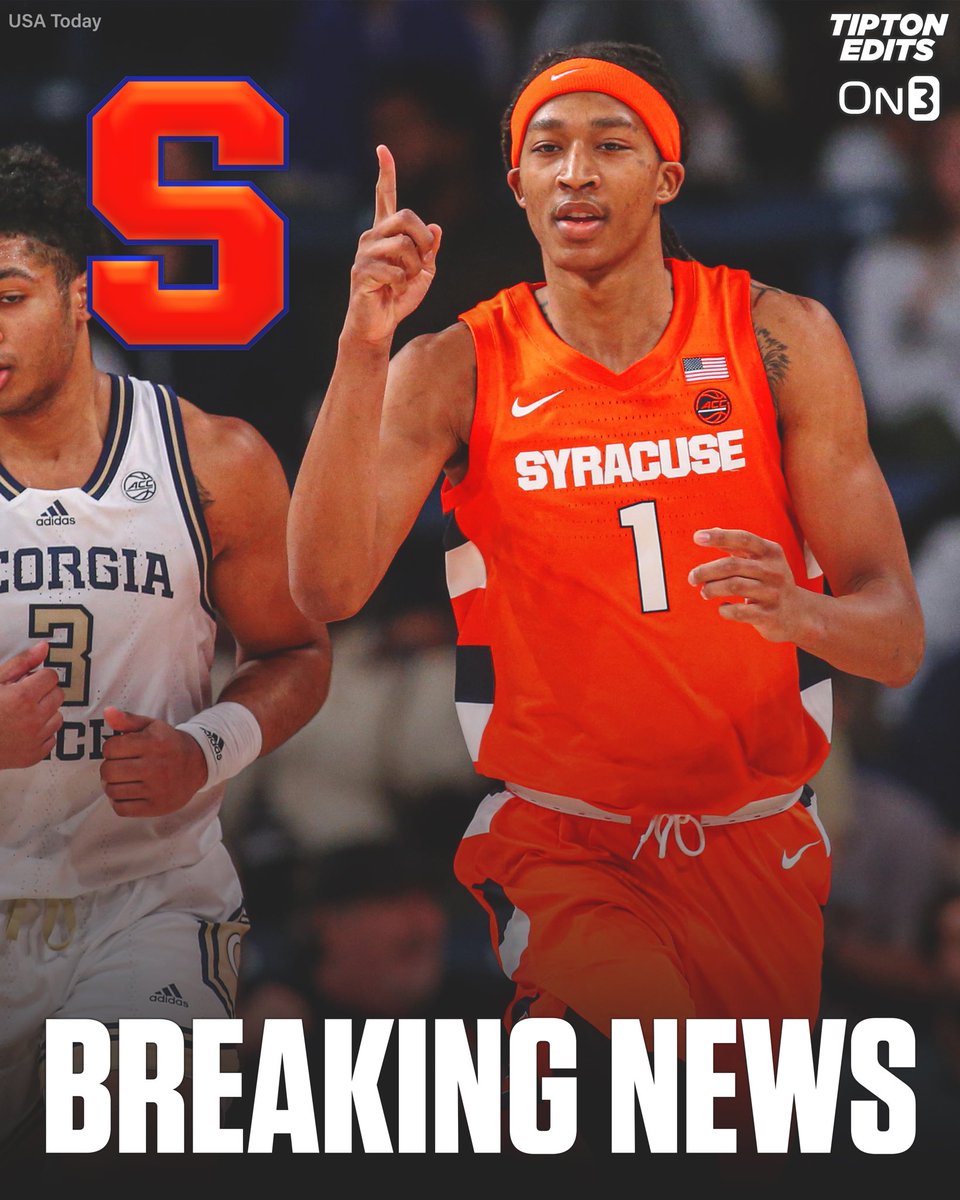 JoeTipton's tweet photo. NEWS: Syracuse forward Maliq Brown plans to enter the transfer portal, he tells @on3. 

The 6-8 sophomore averaged 9.5 points and 7.2 rebounds per game this season. Shot nearly 70% from the field. 

Story: https://t.co/QfOG6cPoZI https://t.co/3n3jToMc85