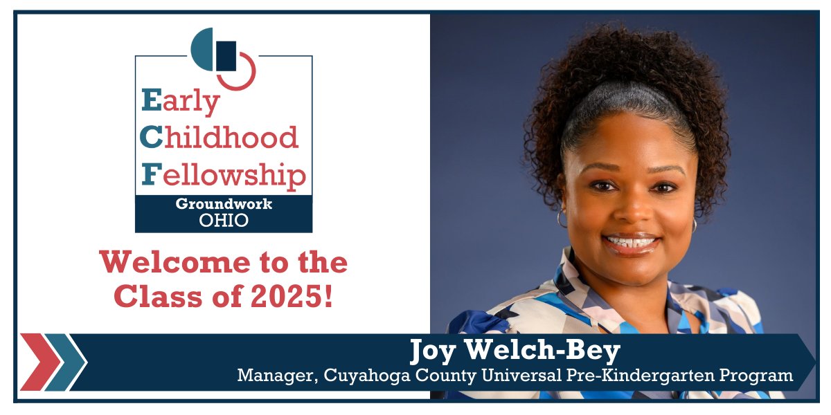 Joy Welch-Bey has been selected for <a href="/GroundworkOhio/">Groundwork Ohio</a>’s #EarlyChildhoodFellowship – providing emerging early childhood professionals with essential training and support to enhance their leadership skills.  Joy leads IIC’s award winning UPK program!  hhs.cuyahogacounty.gov/divisions/deta…